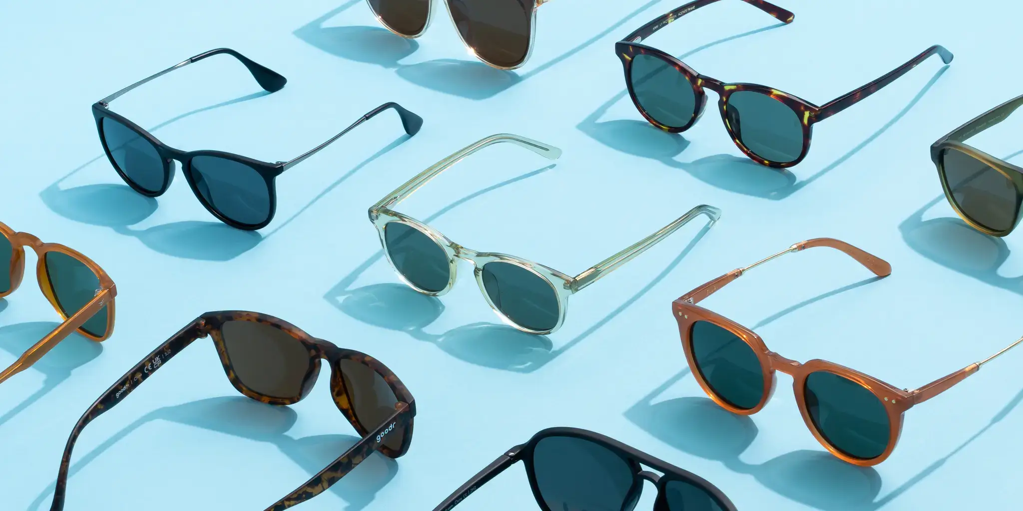 Stylish woman wearing modern sunglasses