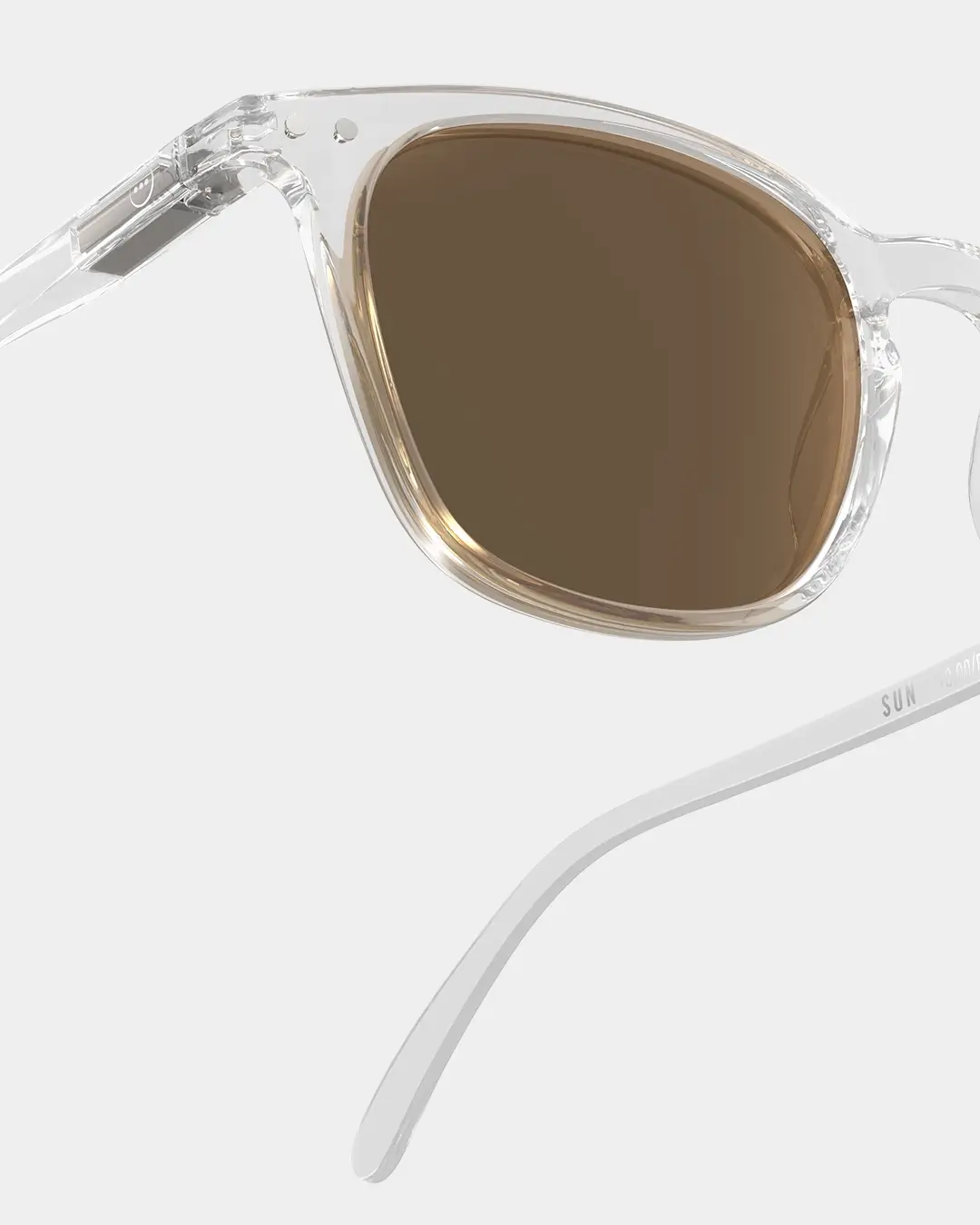 Crystal clear sunglasses lens